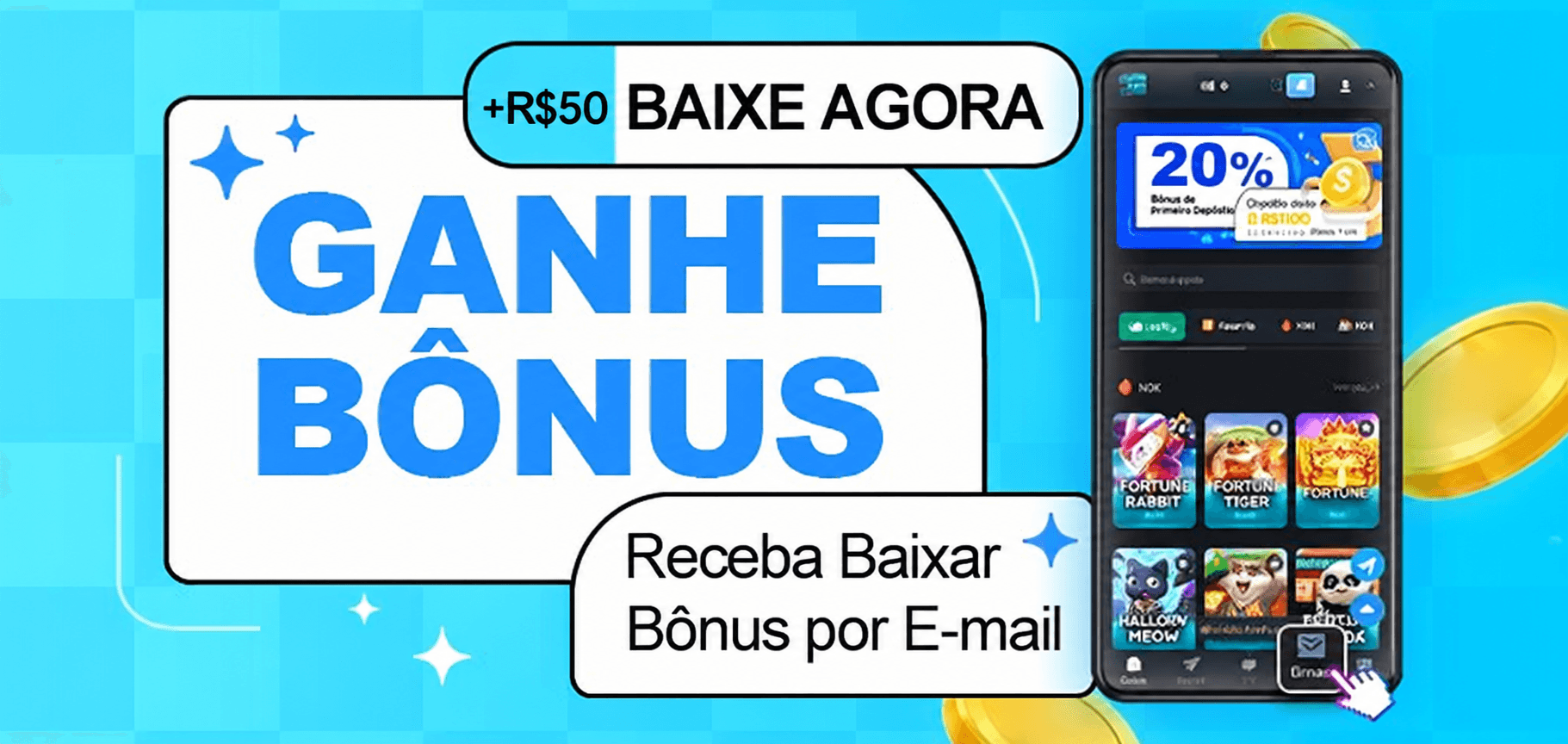 Ganhe R$50 no app